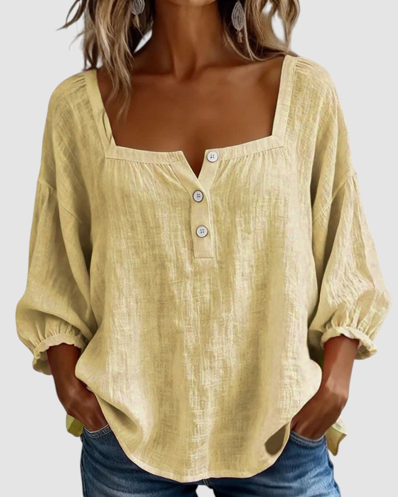 FABIANA | BLUSA CON COLLO SQUADRATO