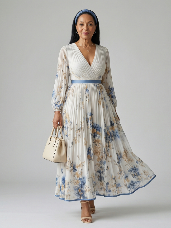 RIELLE | ABITO MIDI A PLEATS