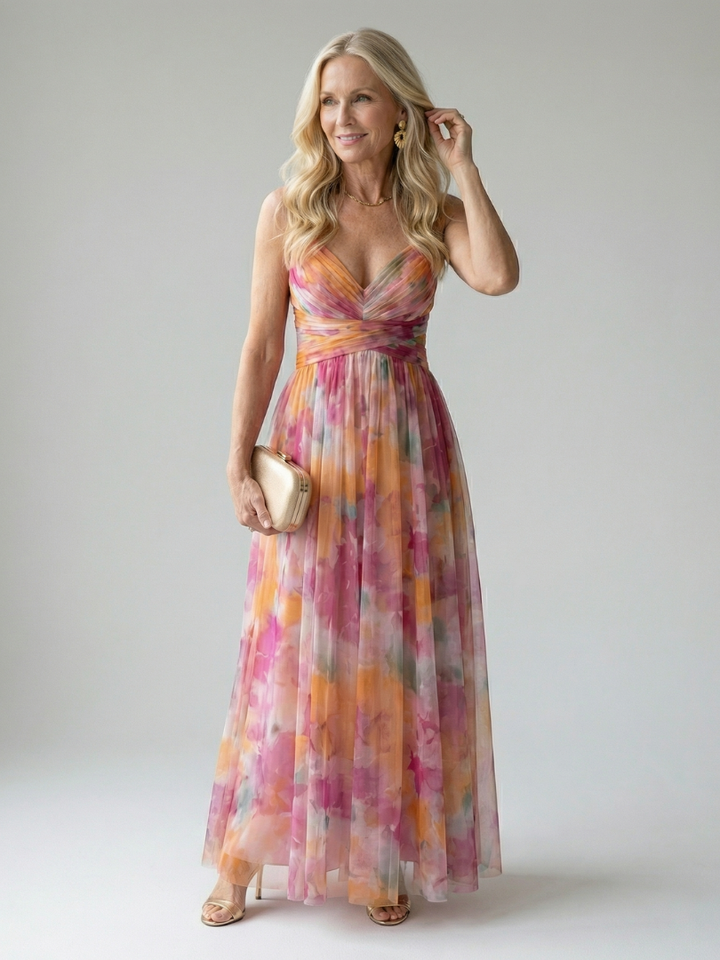 ISEL | ABITO MAXI CON WRAP SOFT