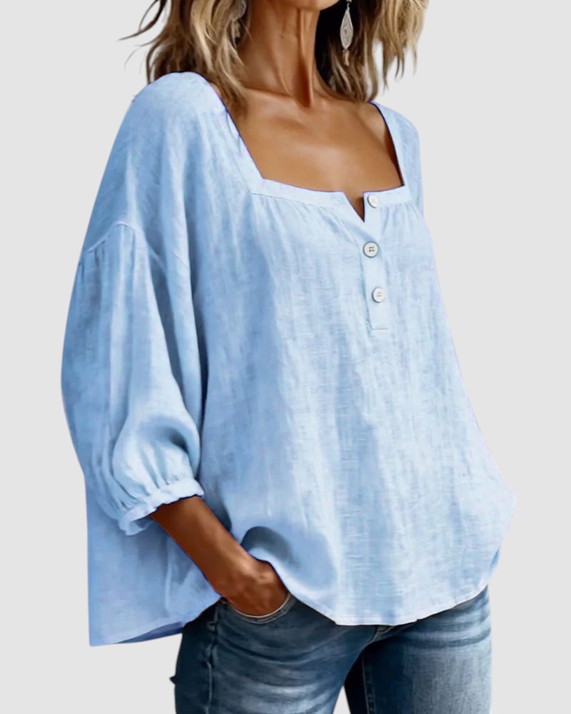 FABIANA | BLUSA CON COLLO SQUADRATO