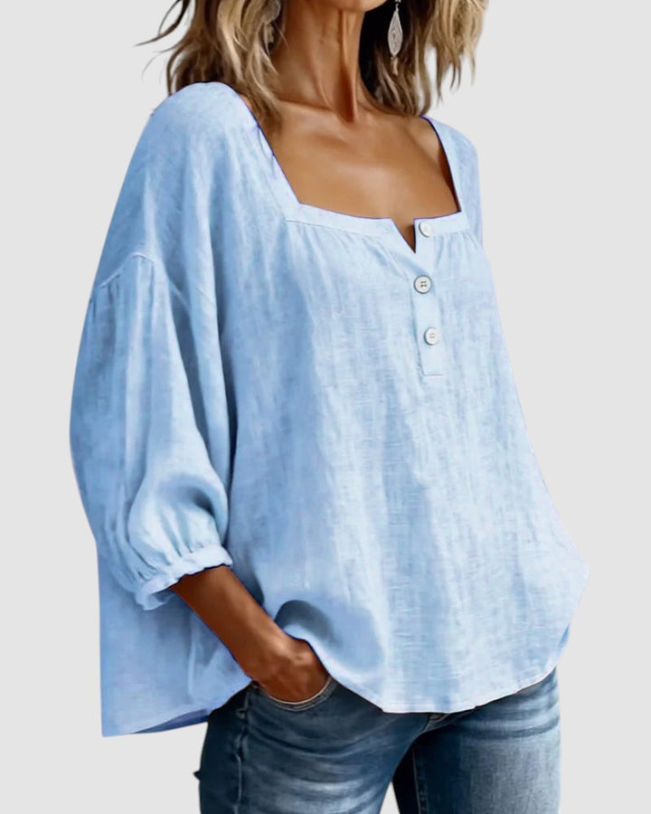 FABIANA | BLUSA CON COLLO SQUADRATO