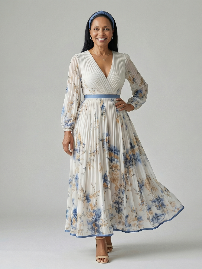 RIELLE | ABITO MIDI A PLEATS