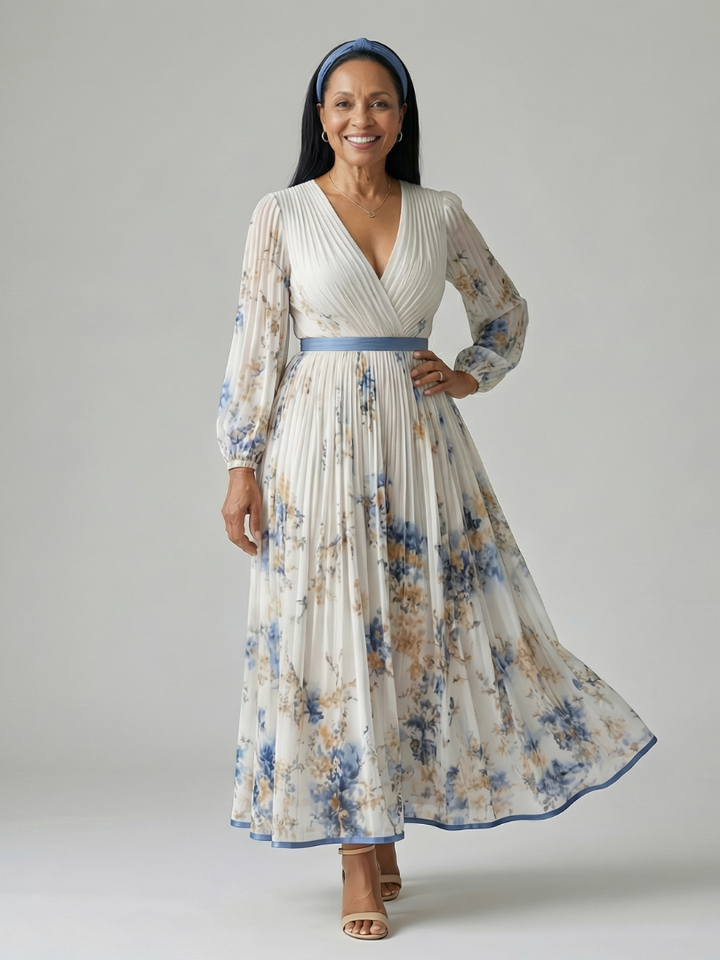 RIELLE | ABITO MIDI A PLEATS