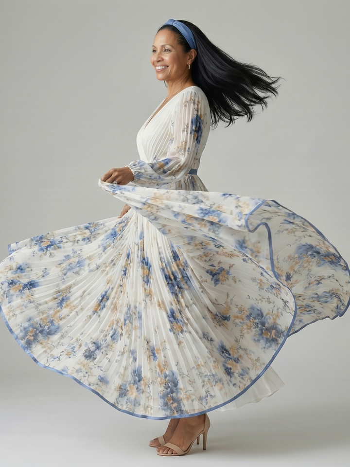 RIELLE | ABITO MIDI A PLEATS