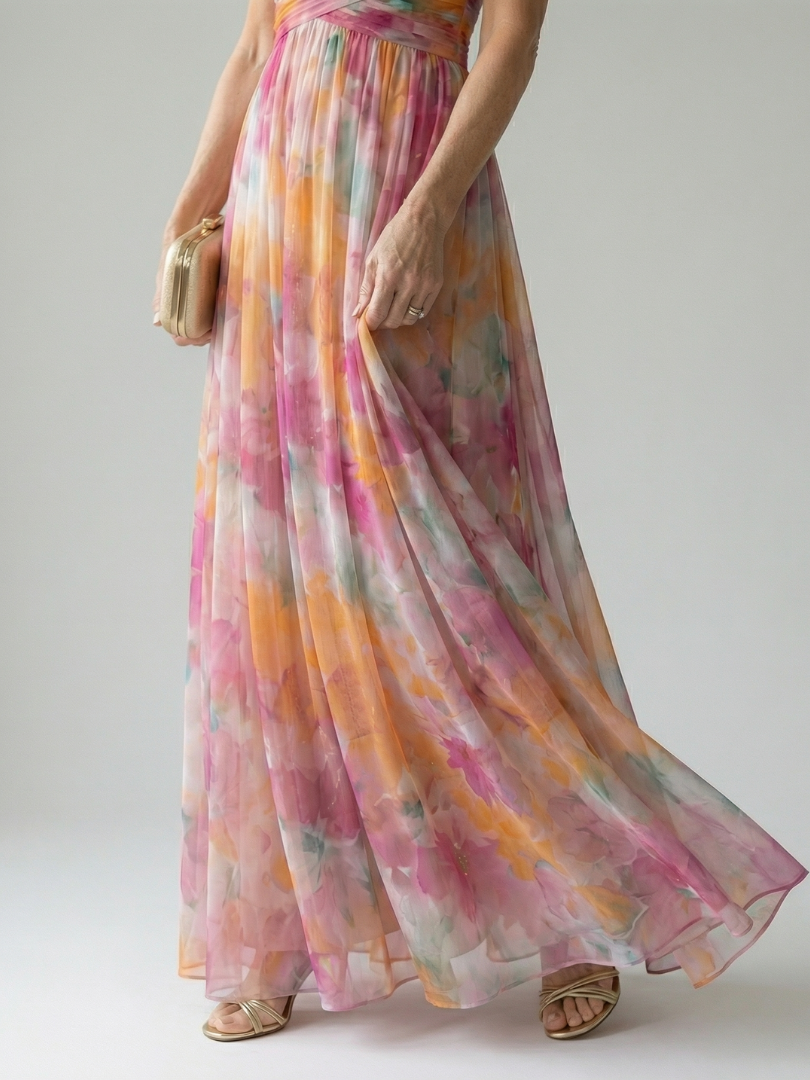 ISEL | ABITO MAXI CON WRAP SOFT