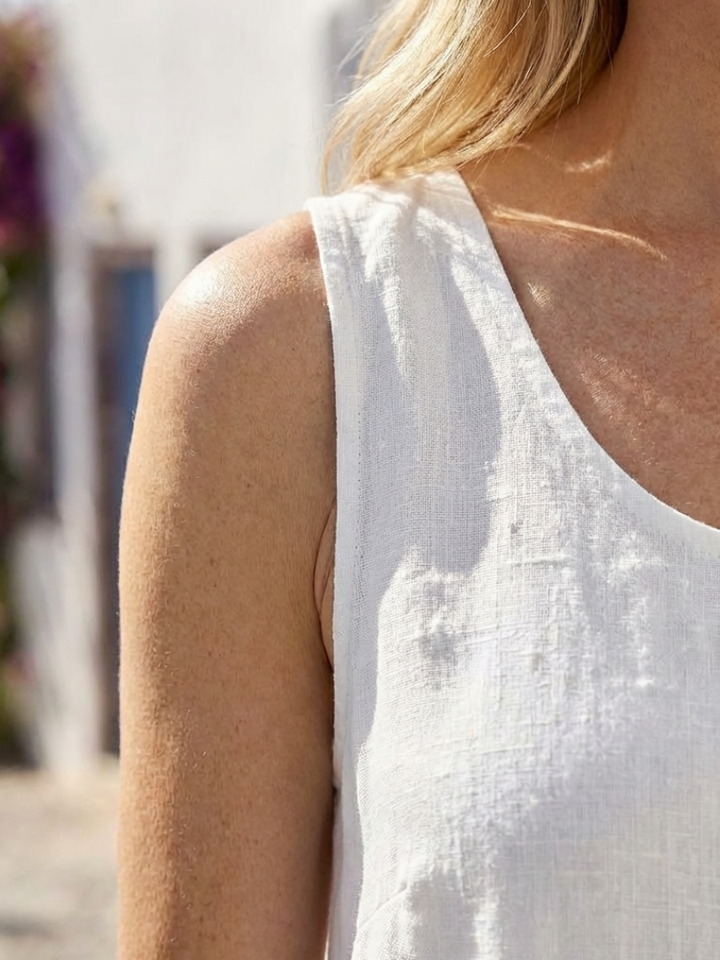 ISMERA | ABITO MIDI RELAXED SENZA MANICHE E COLLO ROTONDO