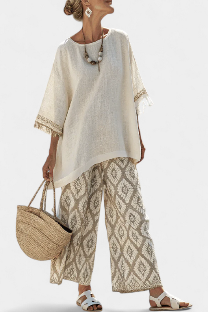 ALVERRA | SET TOP E PANTALONI CASUAL ELEGANTI