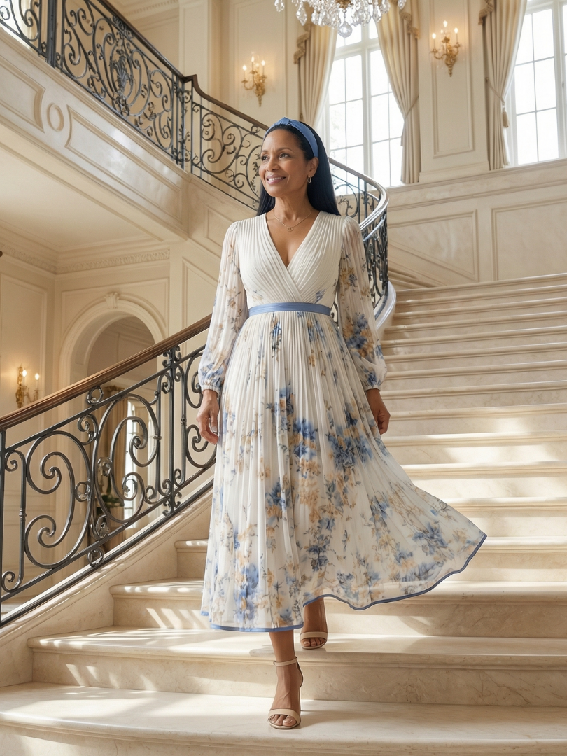 RIELLE | ABITO MIDI A PLEATS