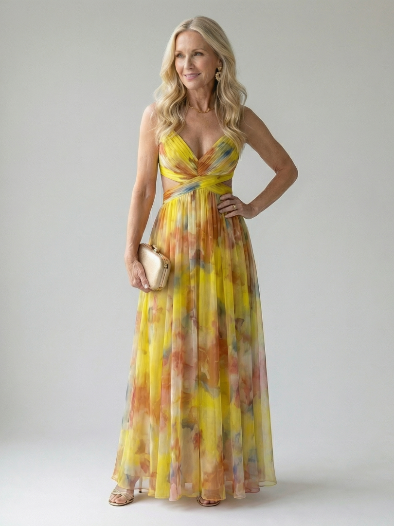 ISEL | ABITO MAXI CON WRAP SOFT