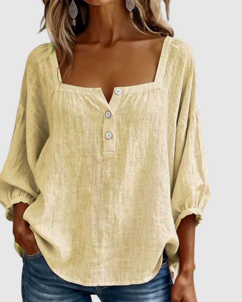 FABIANA | BLUSA CON COLLO SQUADRATO