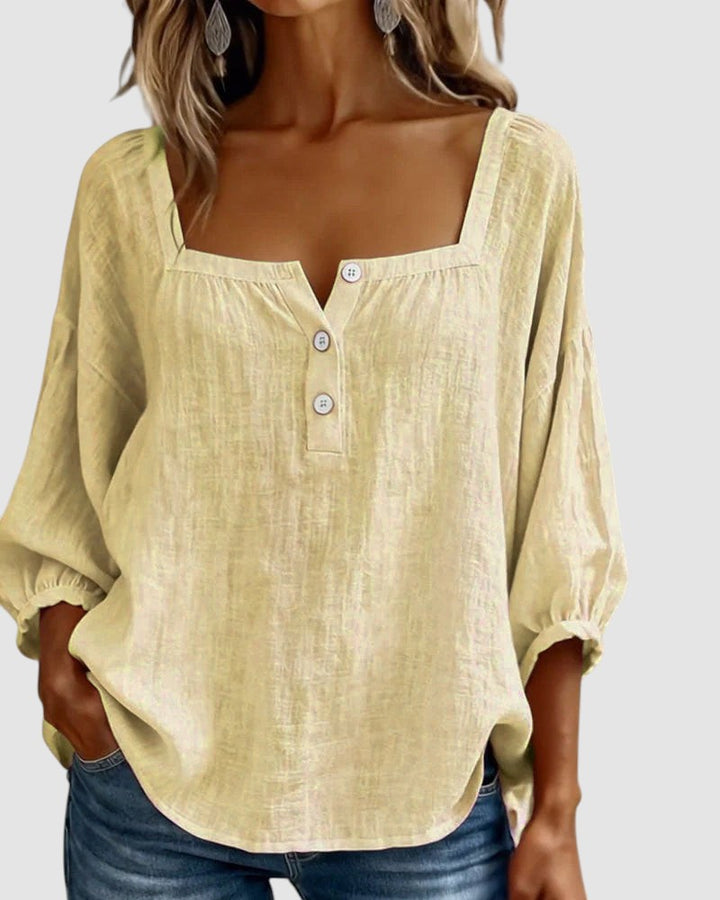 FABIANA | BLUSA CON COLLO SQUADRATO