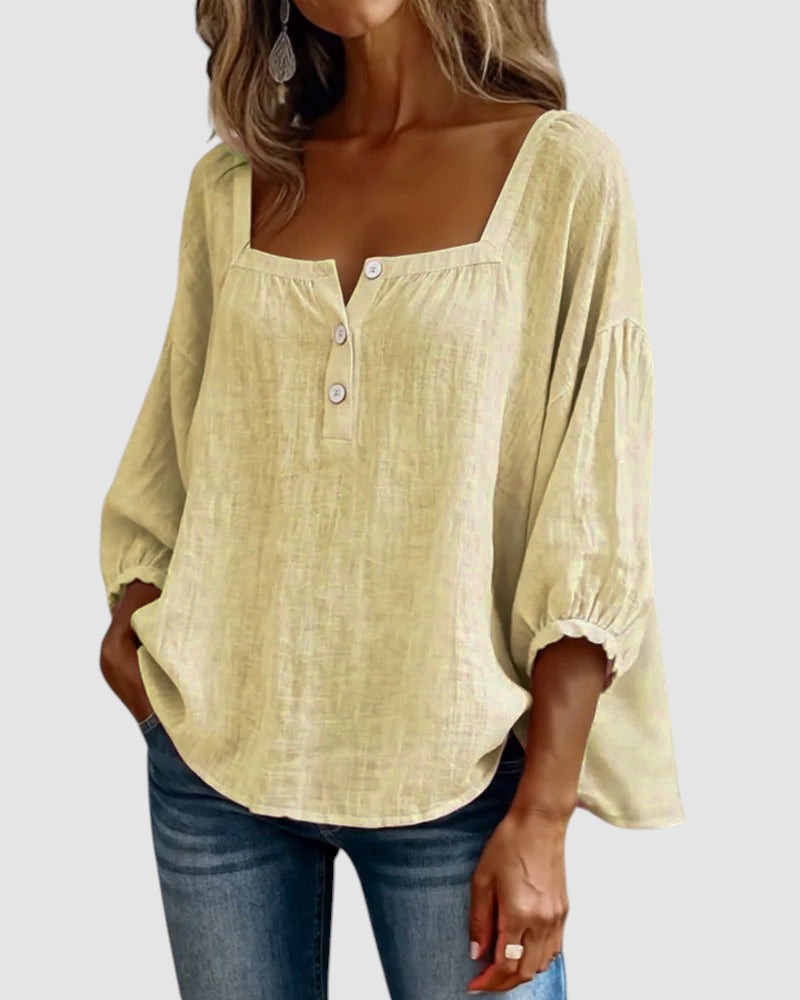 FABIANA | BLUSA CON COLLO SQUADRATO