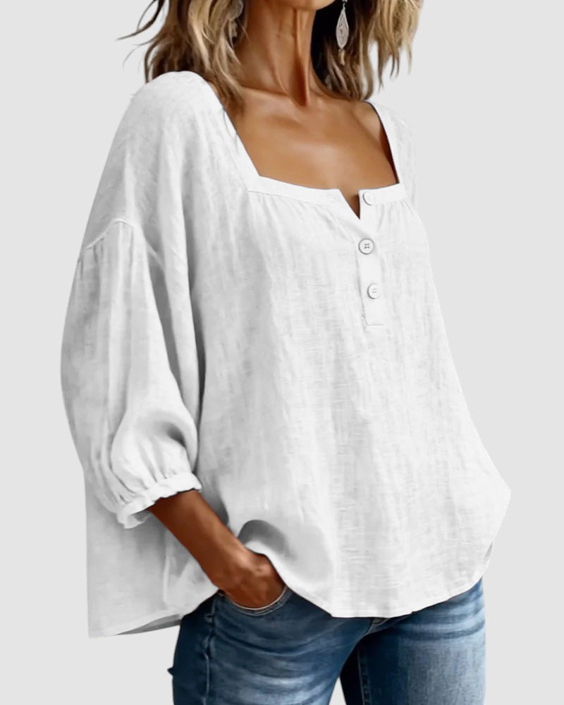 FABIANA | BLUSA CON COLLO SQUADRATO
