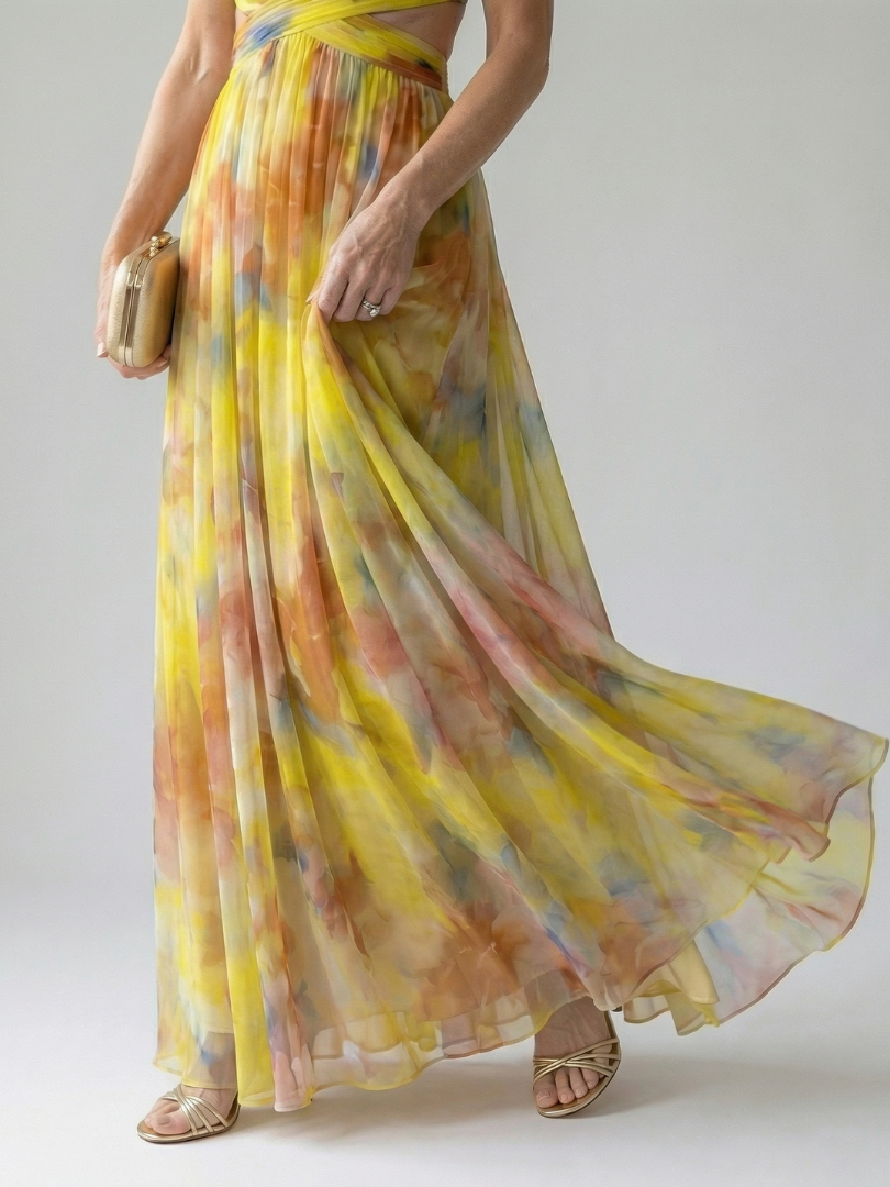 ISEL | ABITO MAXI CON WRAP SOFT