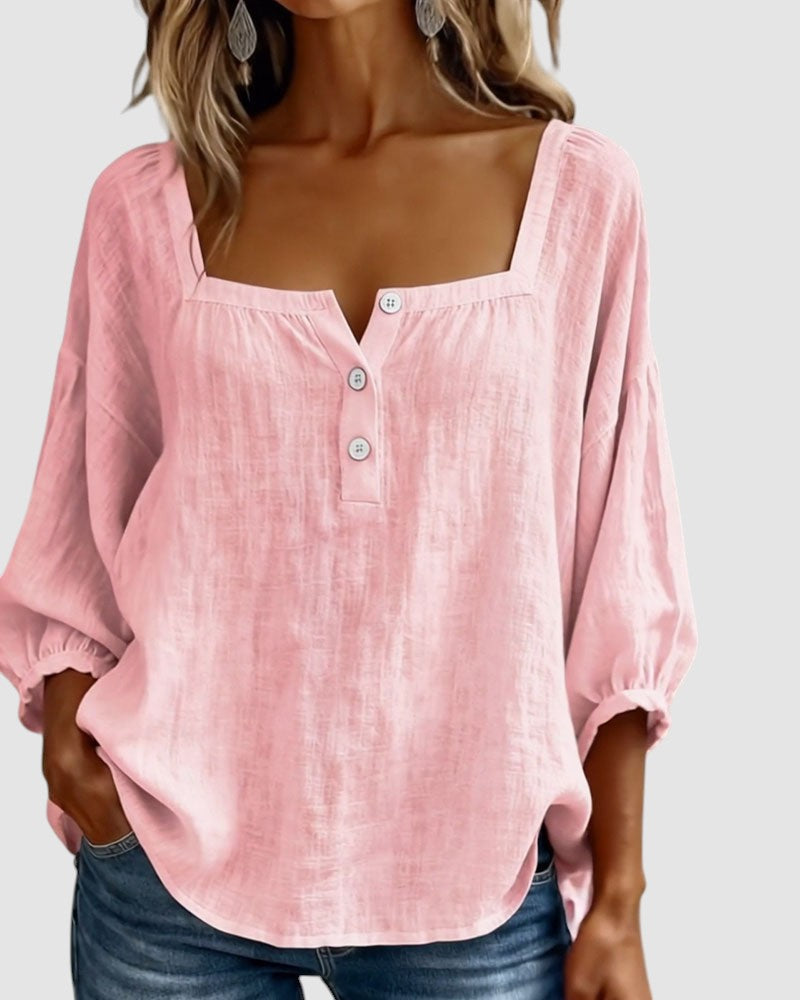FABIANA | BLUSA CON COLLO SQUADRATO