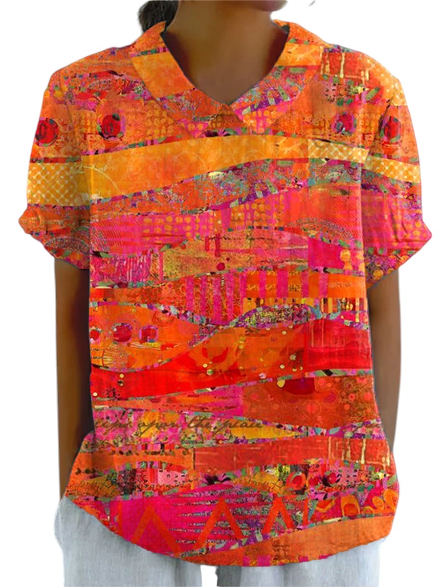 MARA | T-SHIRT CON STAMPA ABSTRACT