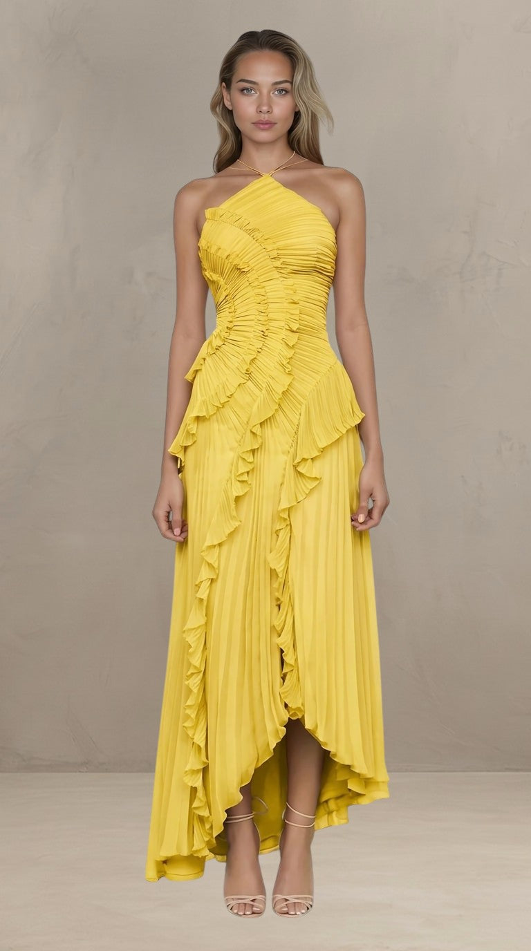 ISADORA | ABITO MAXI ELEGANTE ASIMMETRICO