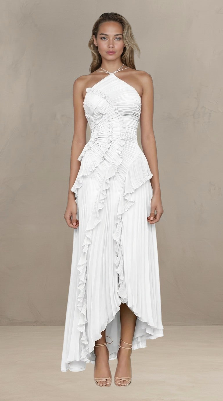 ISADORA | ABITO MAXI ELEGANTE ASIMMETRICO