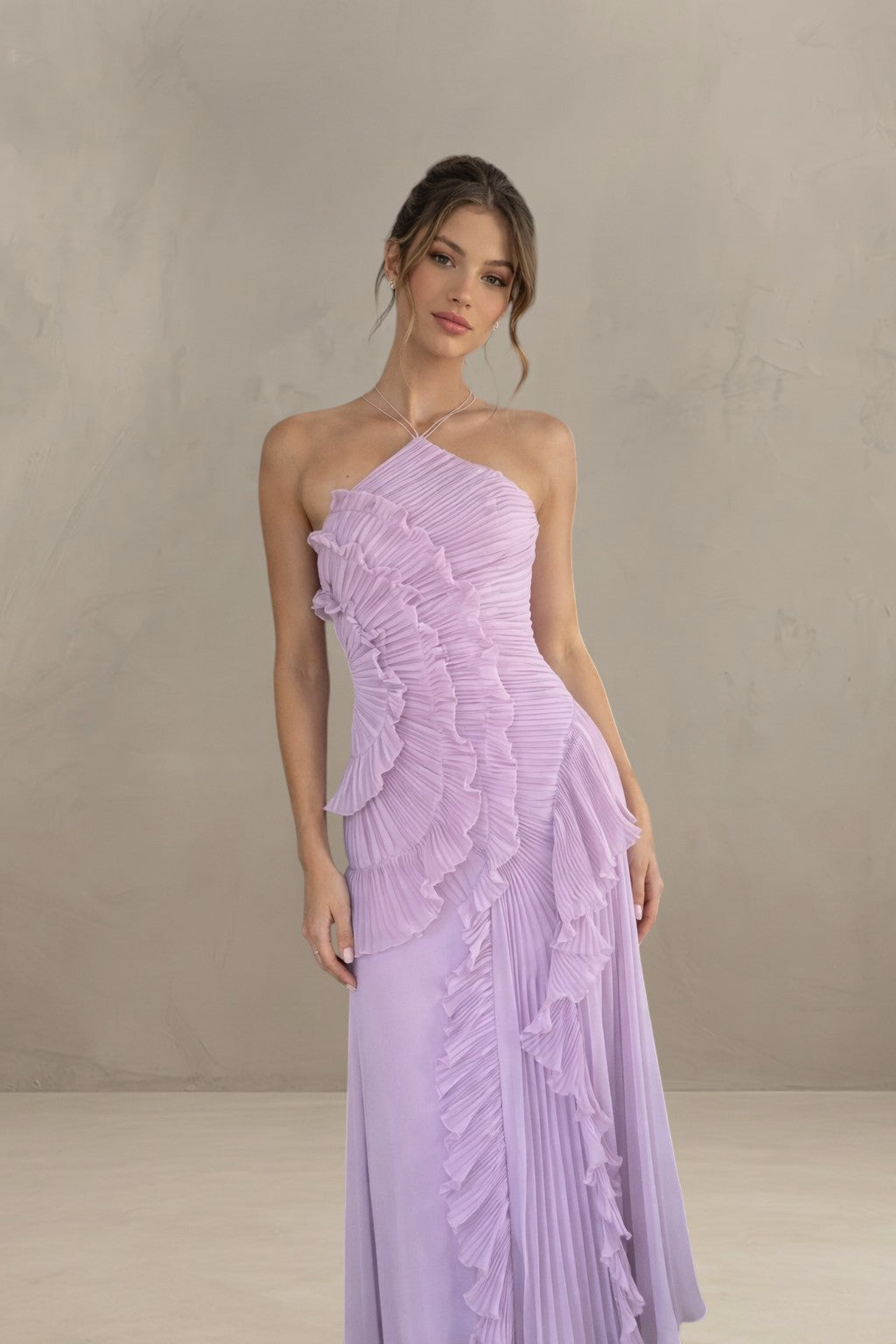 ISADORA | ABITO MAXI ELEGANTE ASIMMETRICO