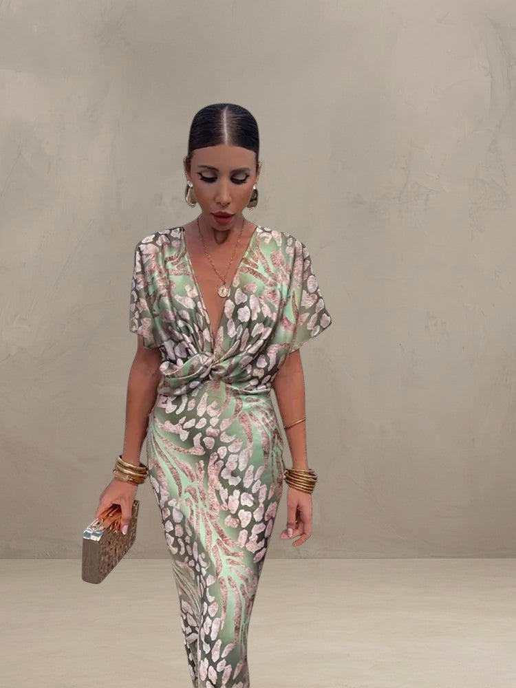 CLARANDRA | ABITO MIDI IN RAME