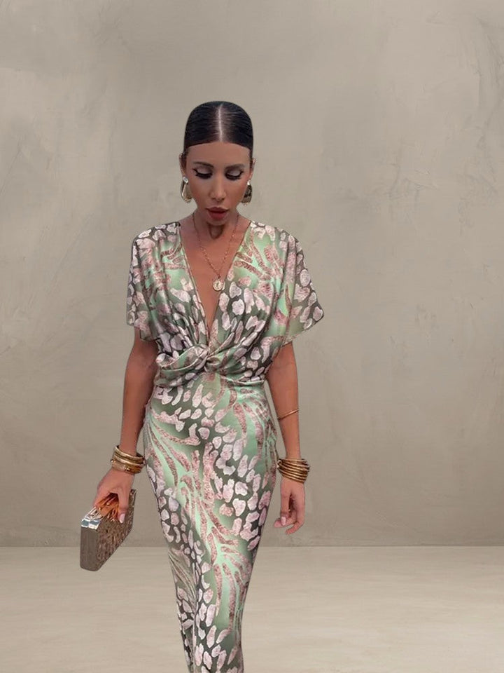 CLARANDRA | ABITO MIDI IN RAME