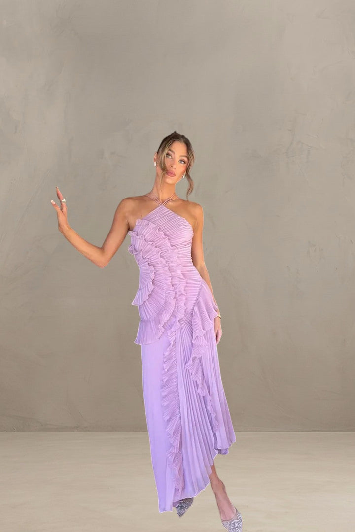 ISADORA | ABITO MAXI ELEGANTE ASIMMETRICO