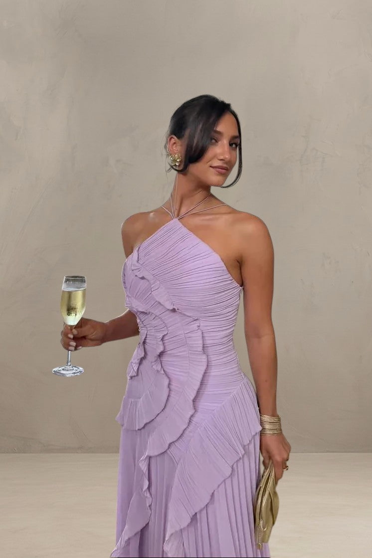 ISADORA | ABITO MAXI ELEGANTE ASIMMETRICO