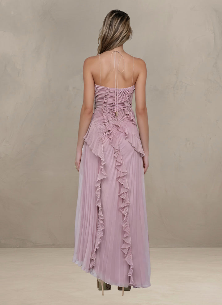 ISADORA | ABITO MAXI ELEGANTE ASIMMETRICO