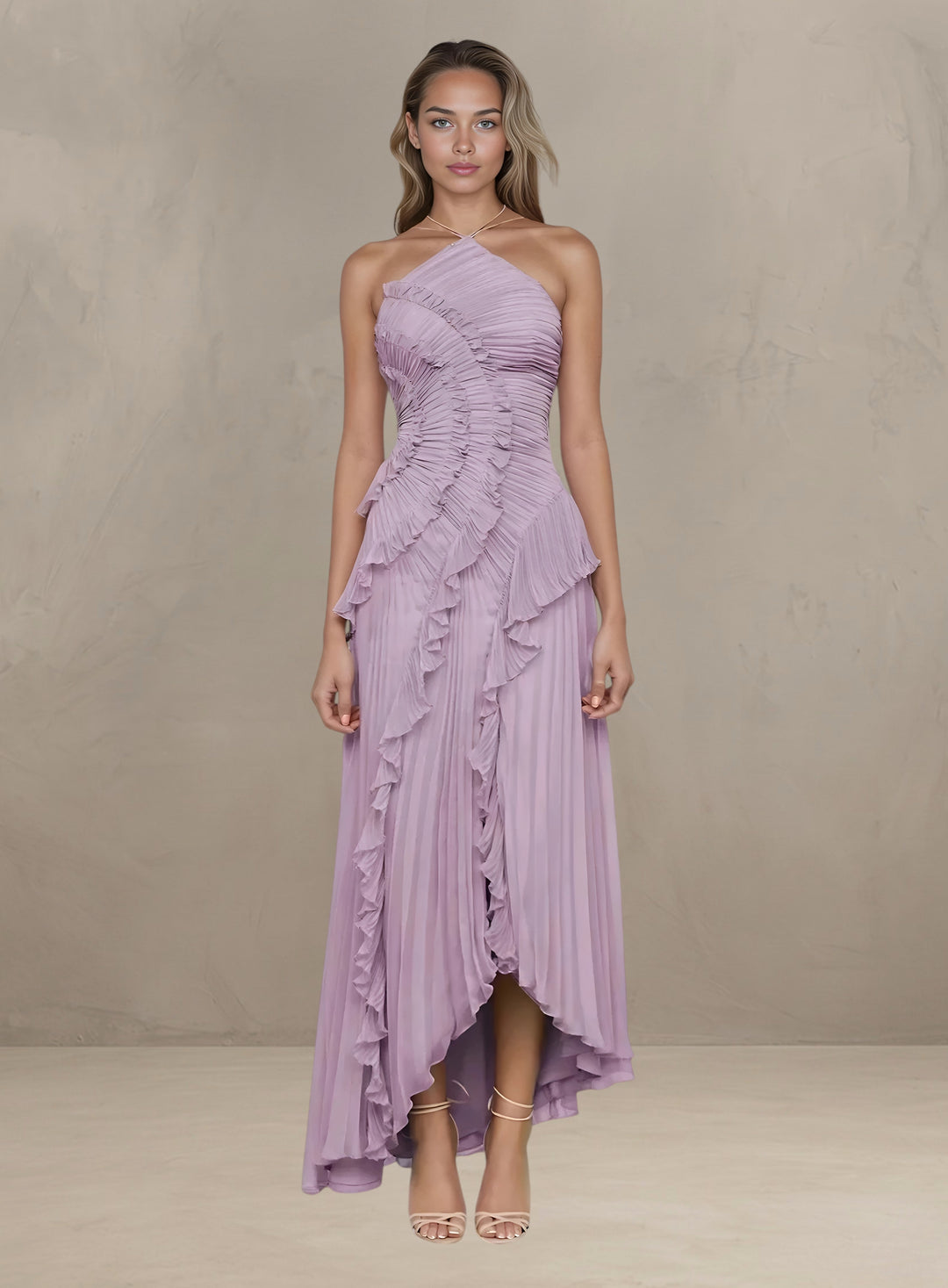 ISADORA | ABITO MAXI ELEGANTE ASIMMETRICO
