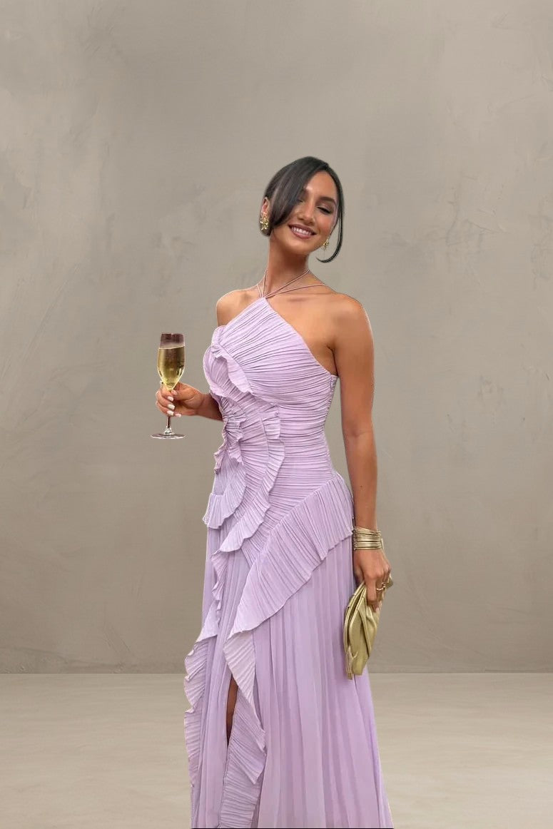 ISADORA | ABITO MAXI ELEGANTE ASIMMETRICO
