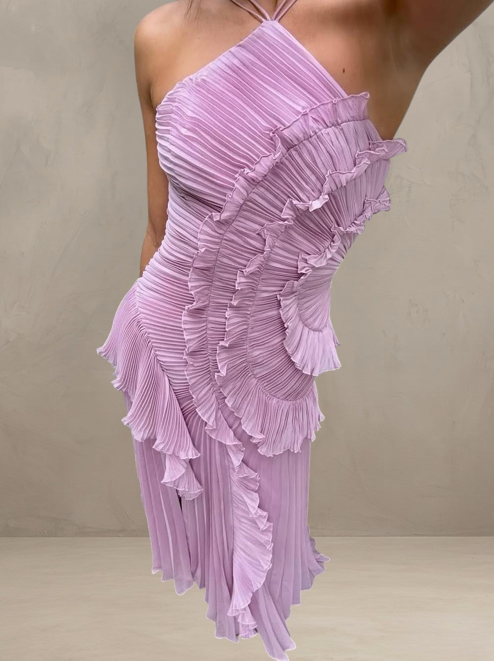 ISADORA | ABITO MAXI ELEGANTE ASIMMETRICO
