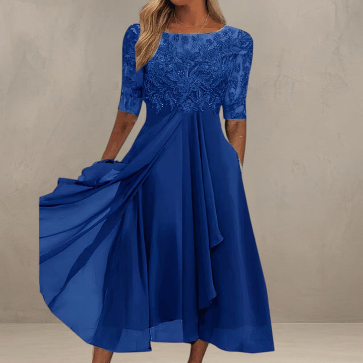 DITA | ABITO MIDI IN PIZZO ELEGANTE