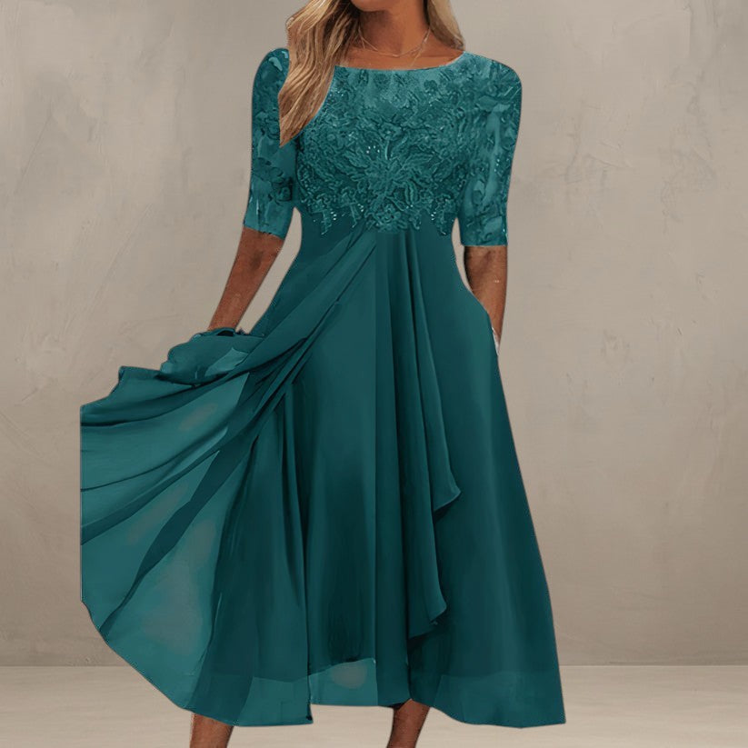 DITA | ABITO MIDI IN PIZZO ELEGANTE