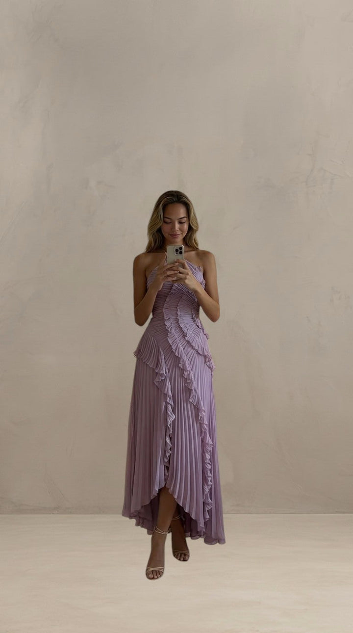 ISADORA | ABITO MAXI ELEGANTE ASIMMETRICO