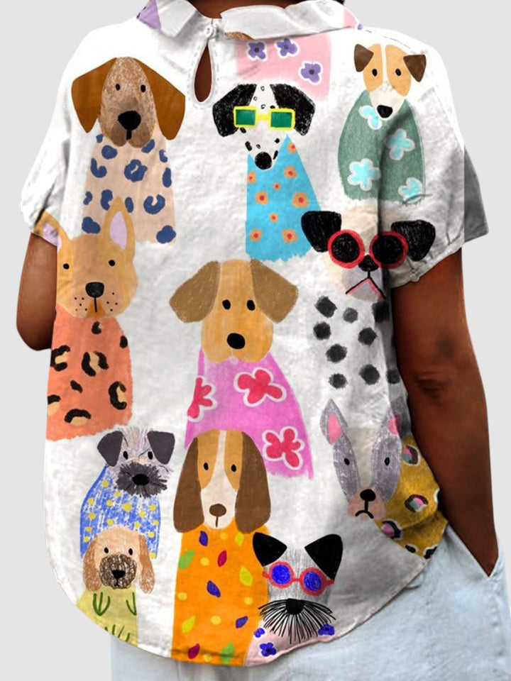 MOLLY | T-SHIRT CON STAMPA DI CANE