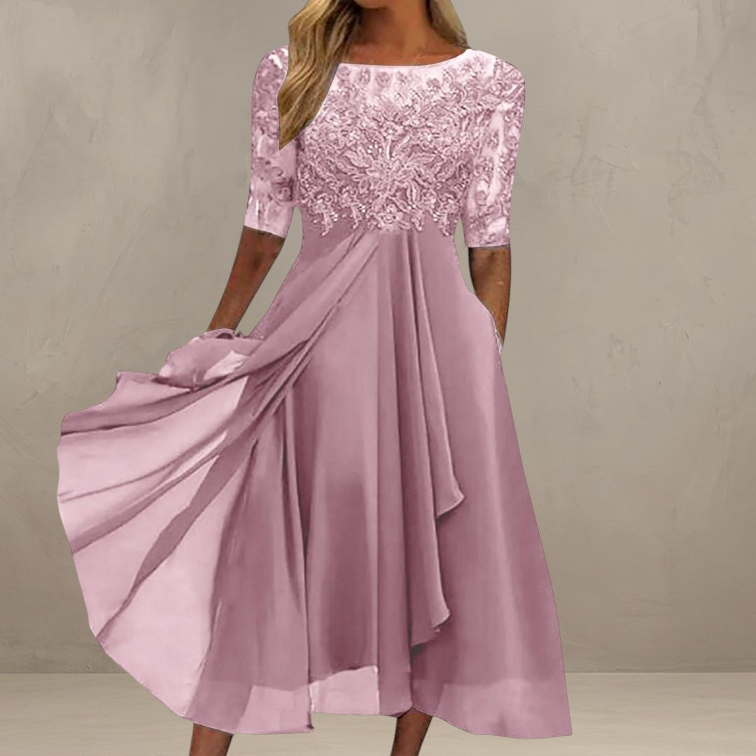 DITA | ABITO MIDI IN PIZZO ELEGANTE