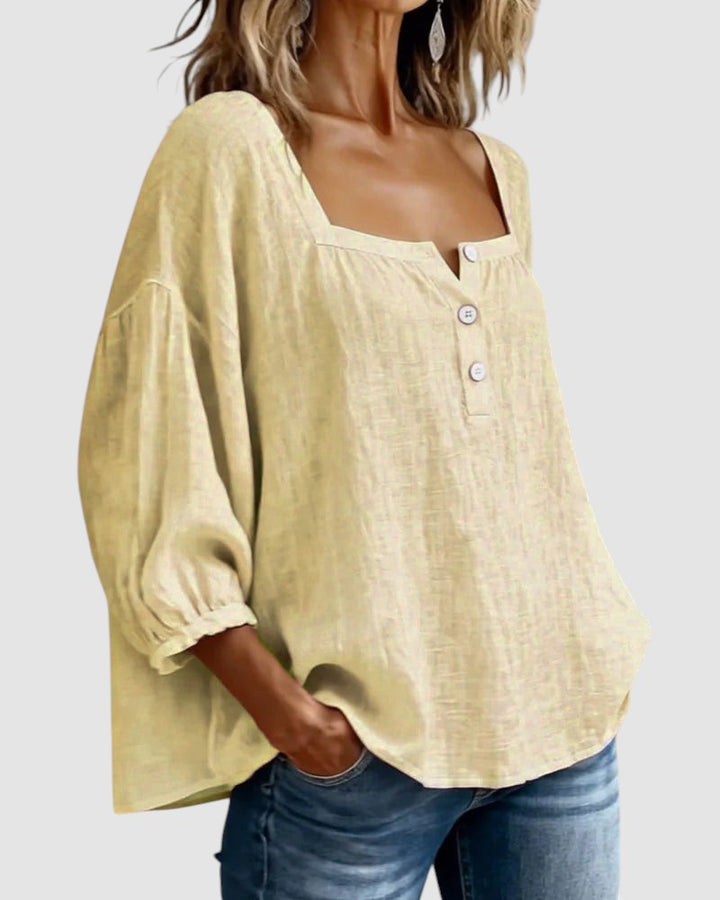FABIANA | BLUSA CON COLLO SQUADRATO