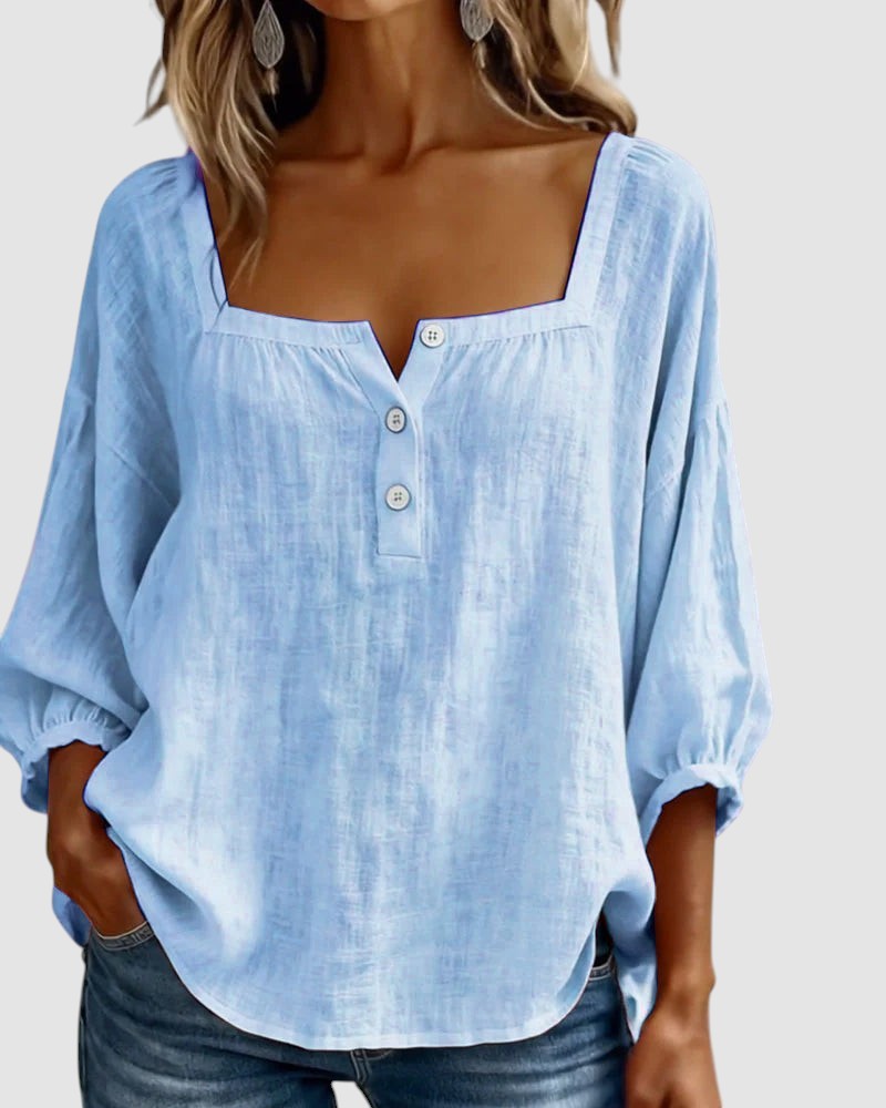 FABIANA | BLUSA CON COLLO SQUADRATO