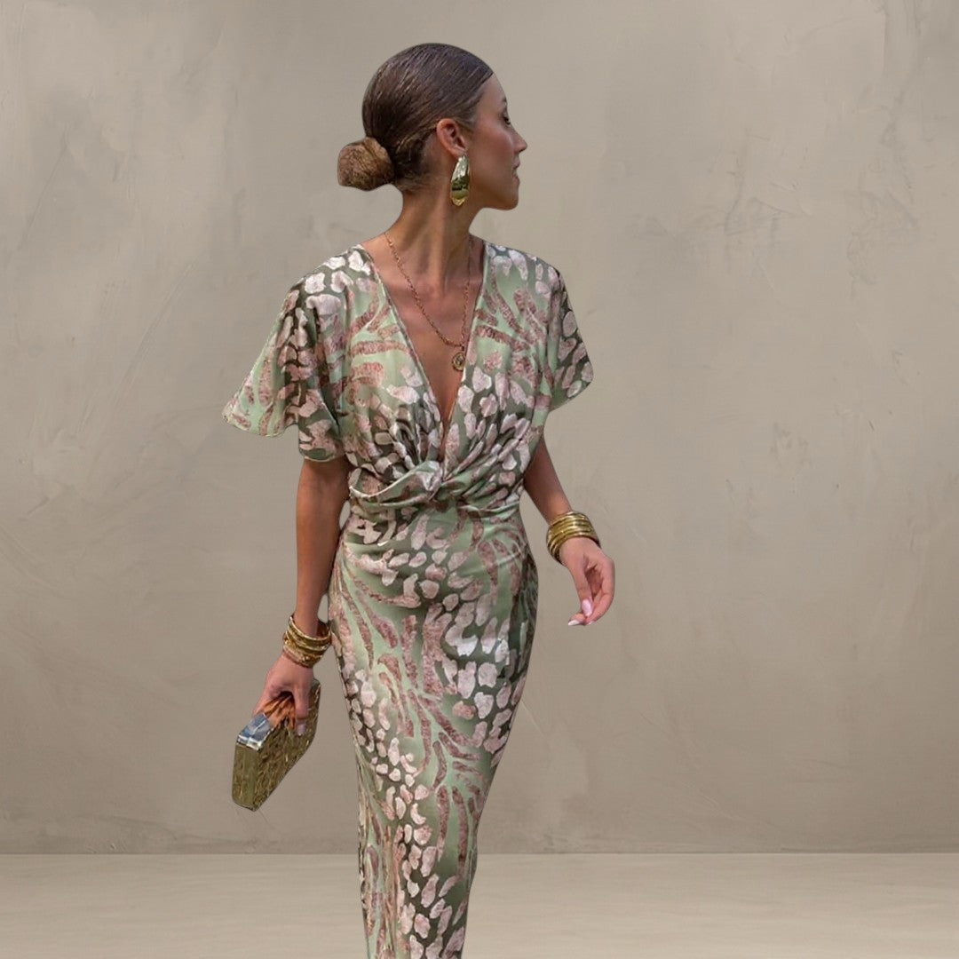 CLARANDRA | ABITO MIDI IN RAME