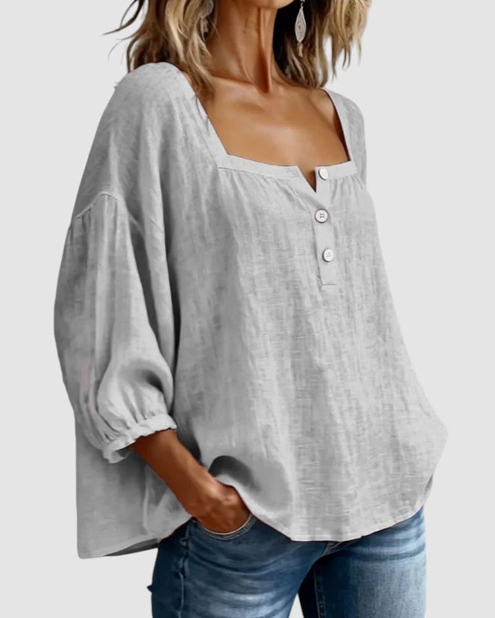 FABIANA | BLUSA CON COLLO SQUADRATO