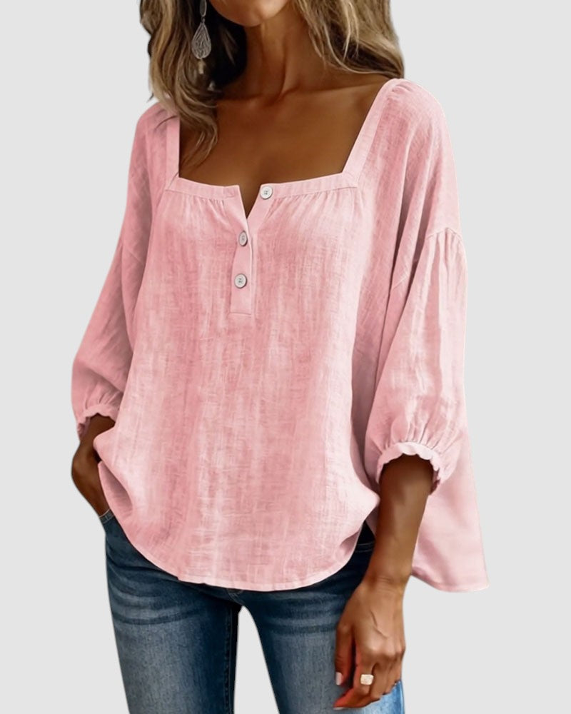 FABIANA | BLUSA CON COLLO SQUADRATO
