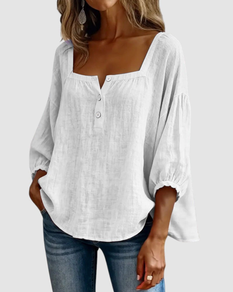 FABIANA | BLUSA CON COLLO SQUADRATO