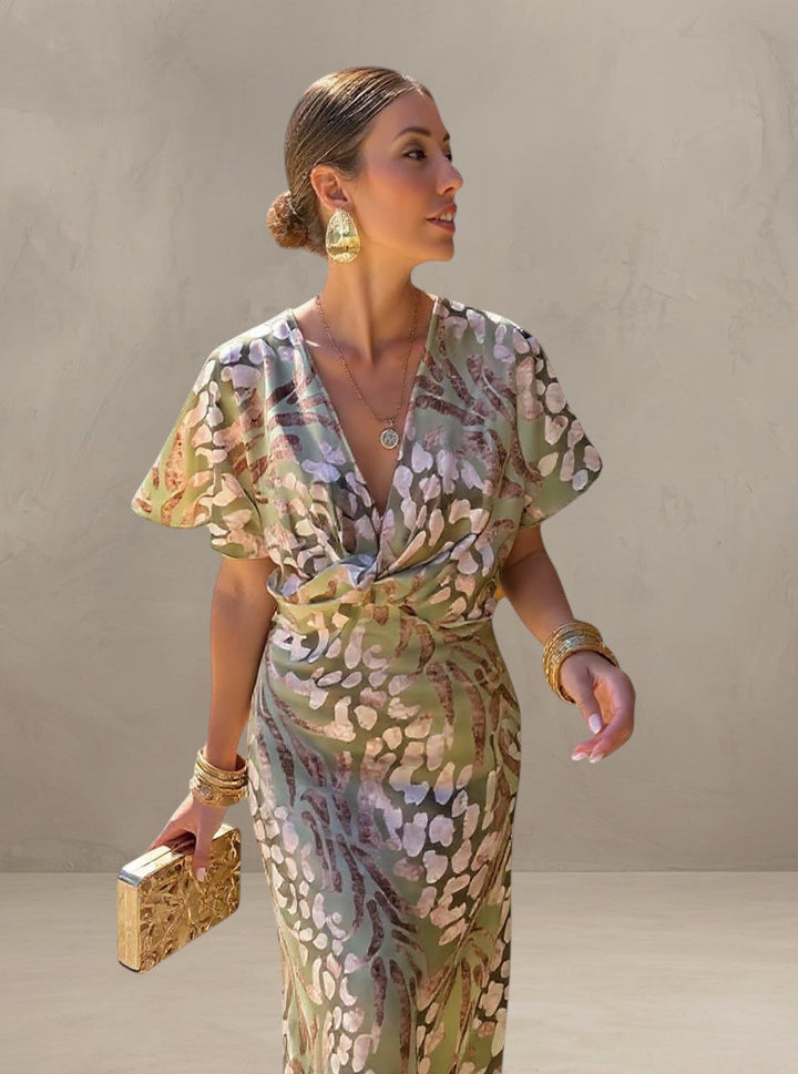 CLARANDRA | ABITO MIDI IN RAME