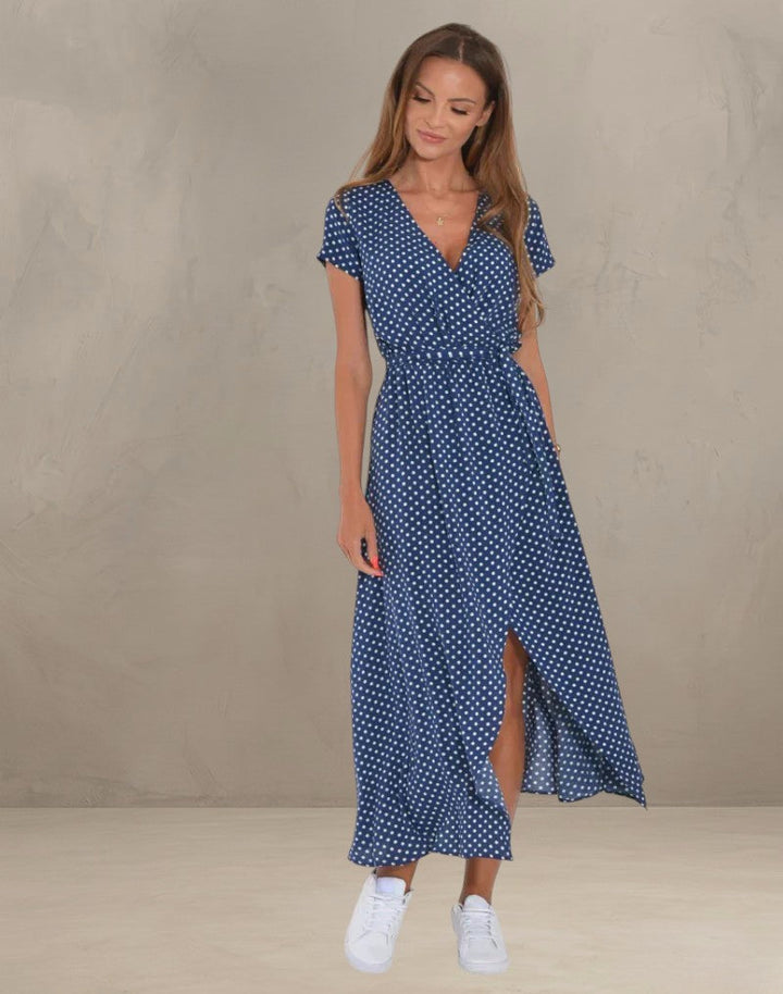 AMELIA | ABITO V-NECK COLORATO